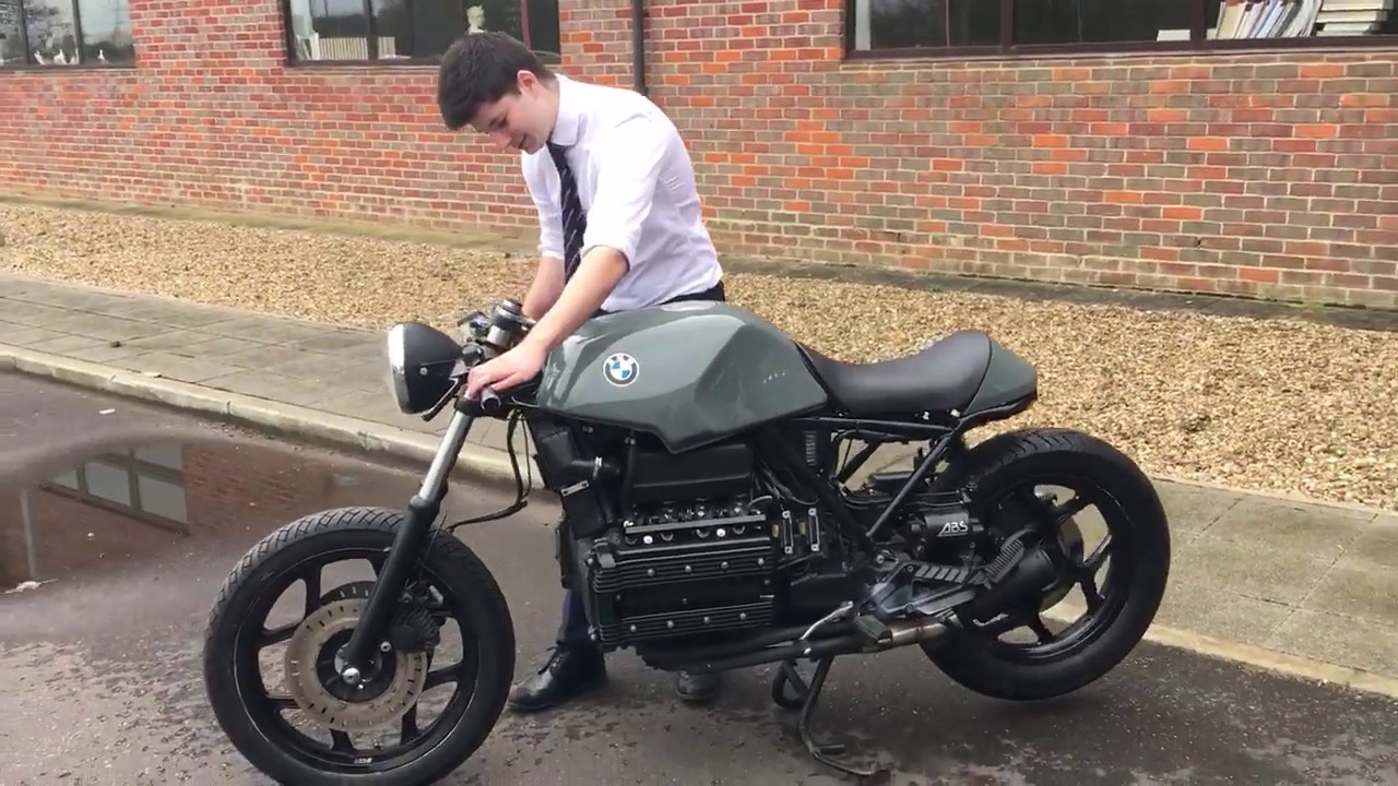 Bmw K100 Cafe Racer Engine Exhaust Sound Youtube