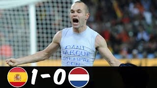 Spain vs Netherlands 1-0 - FIFA World Cup Final 2010 (English Commentary) HD