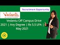 Vedantu Off Campus Drive 2021 ; Any Degree | Rs 5.5 LPA | May 2021 | ILLUMINATEMINDS.COM