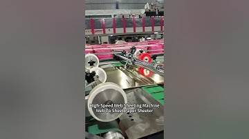 CHM precision rotary  high speed cutting paper roll to sheet sheeter #shorts #sheeter#machine#cutter