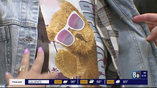 Sherry checks out back-to-school fashions at Macy's