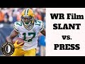 WR Film Room : SLANT vs. PRESS - How To Beat Press/Man Coverage -