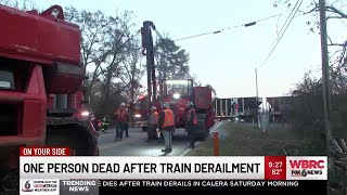 One person dead after train derailment