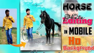 horse photo editing concept | picsart photo editing hd background | vinu tech info screenshot 5