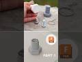 Fusion Tutorial of #3d printed bolt shaped keychain with NFC tag - timelapse part one #3dprinting