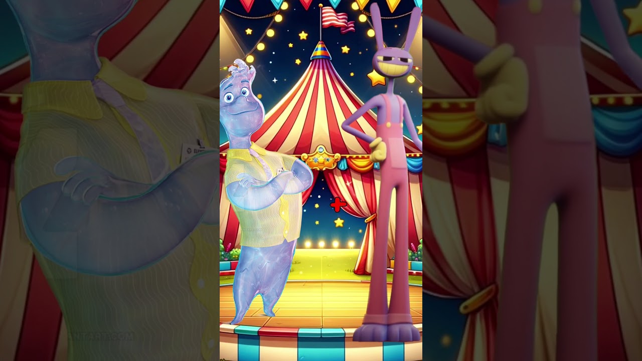 Jax and Pomni as Elemental Characters 