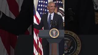 Obama thanks artist for capturing 'the fact that [Michelle Obama is] fine' in WH portrait #shorts