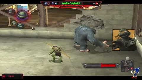 TMNT Movie Game Walkthrough Mission 7 [The Game Is The Foot]