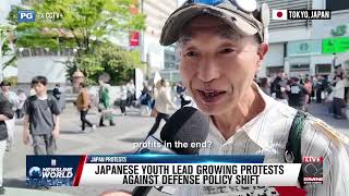 JAPANESE YOUTH LEAD GROWING PROTESTS AGAINST DEFENSE POLICY SHIFT