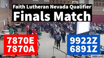 Vex Tower Takeover | Faith Lutheran Qualifier Finals 1/11/20