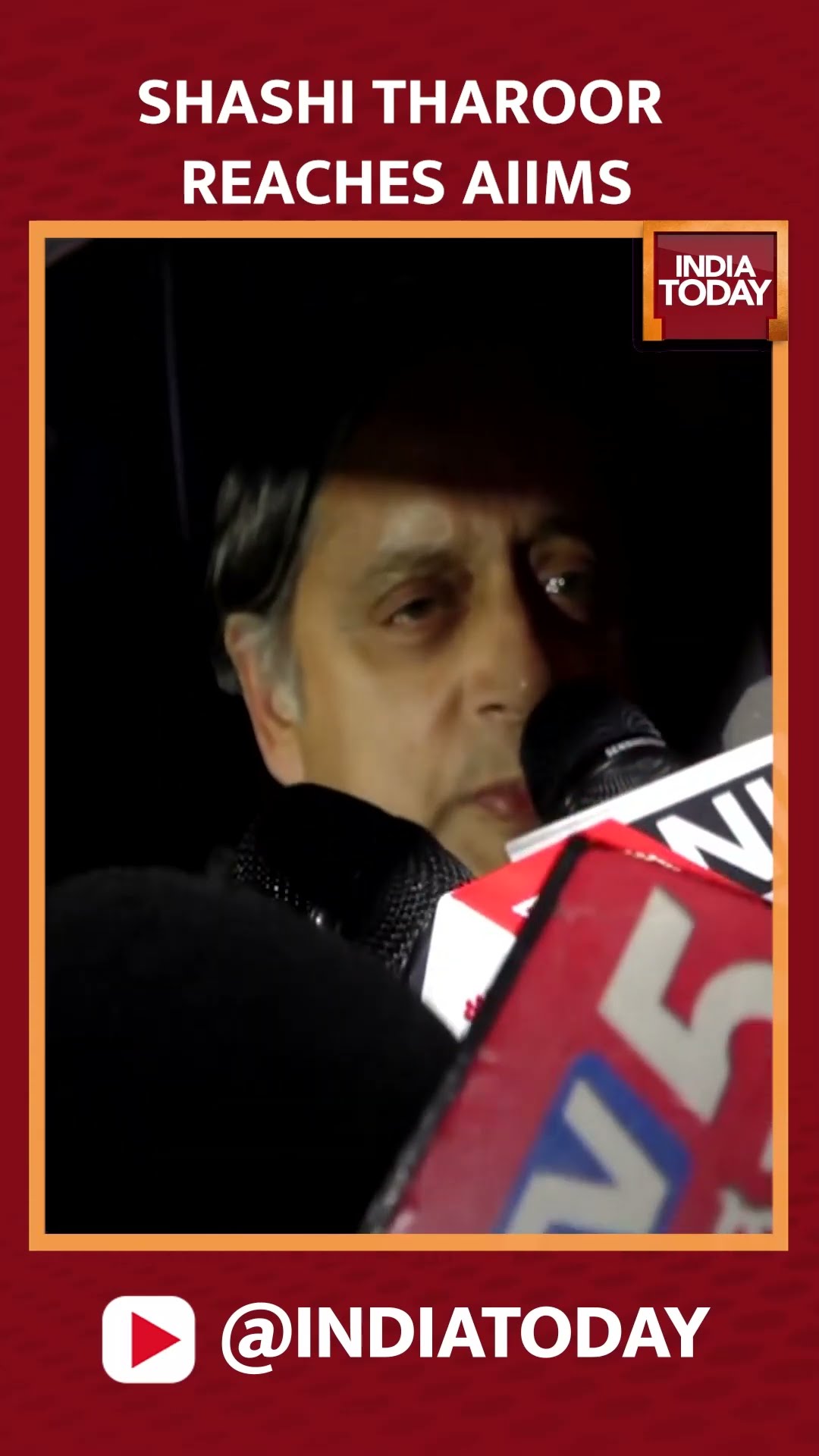 Congress Leader Shashi Tharoor Reaches Delhi AIIMS After Ex-PM Manmohan Singh | India Today