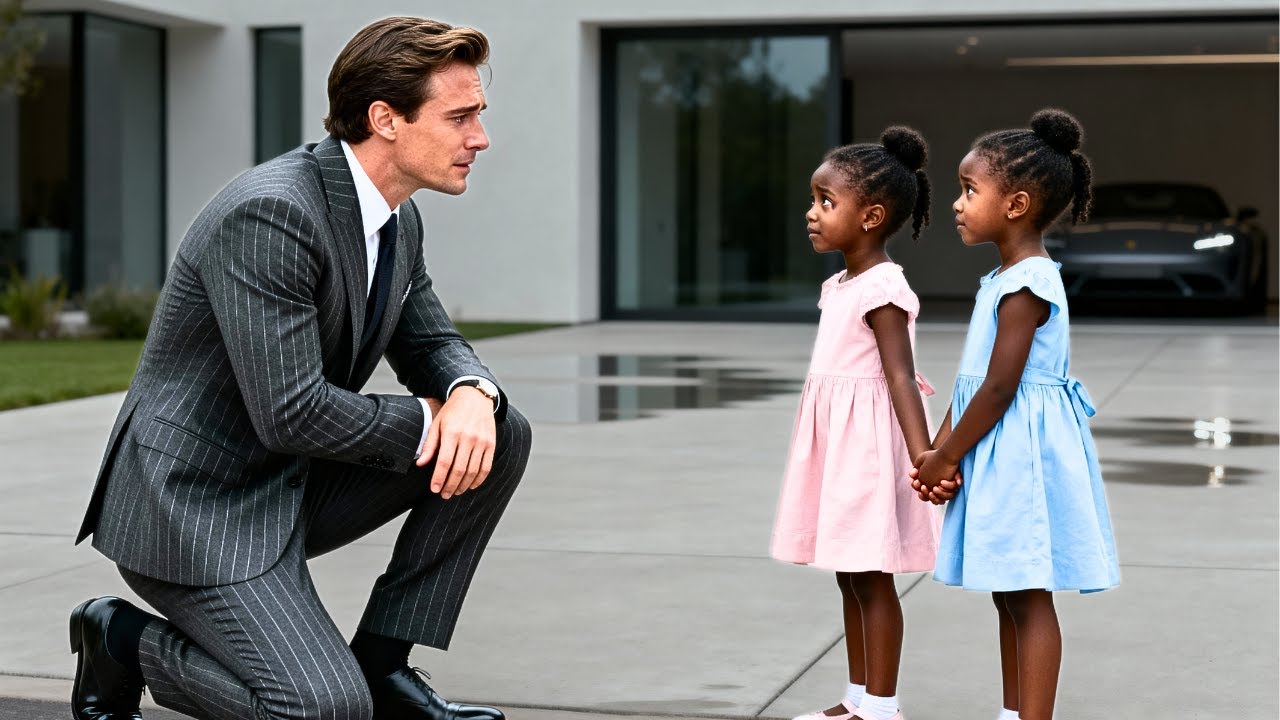 Tiny Black Twins Beg Billionaire CEO For Help, He Instantly Bursts Into Tears!