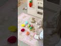 Easter Play Kitchen Setup 🐰🌸 | Decorating a Cute Kids Playroom Step by Step #playkitchen #decoration