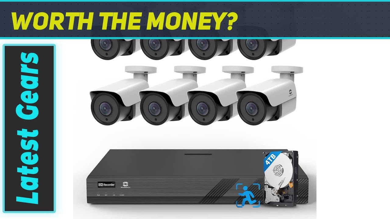 GWSECU 4K Security Camera System with AI Person/Vehicle Detection and ...