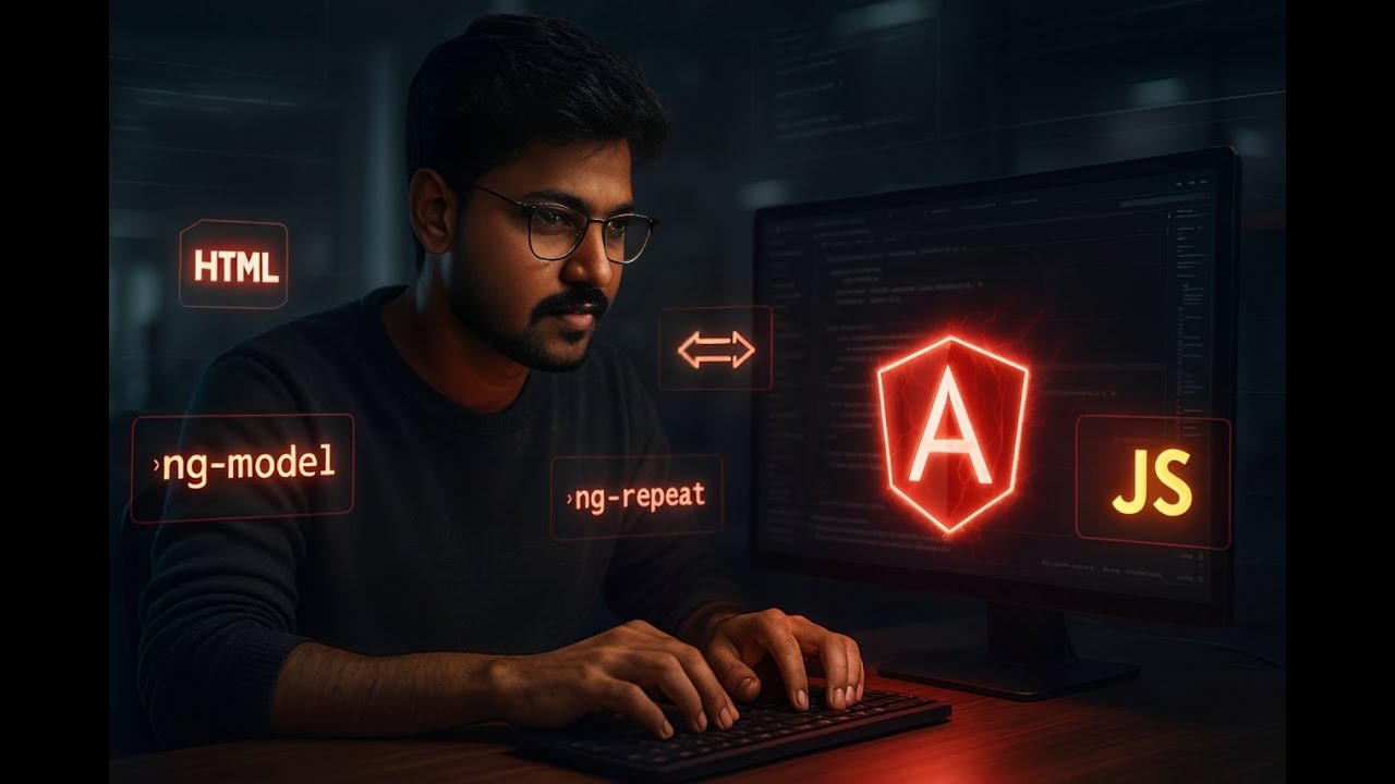 Learn AngularJS from Scratch in ONE Video | Web Design 🔥
