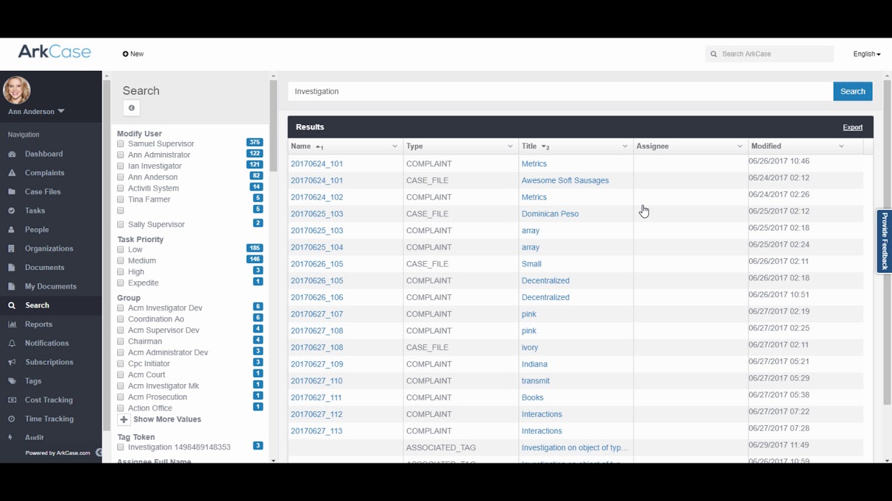 Overview of ArkCase Search - YouTube