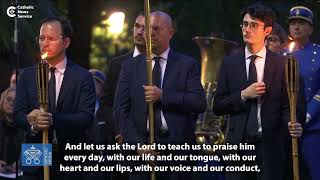 Pope Leo honors Mary in Vatican Gardens