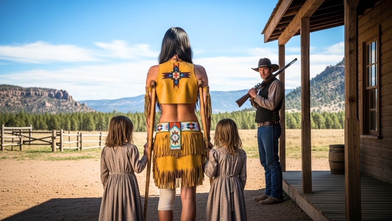 “Who Are You?” The Widowed Rancher Asked — His Daughters Brought Home An Injured Apache Woman