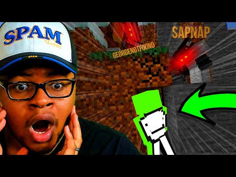 WATCHING MINECRAFT SPEEDRUNNER VS 2 HUNTERS FOR THE FIRST TIME! {DREAM REACTION!}
