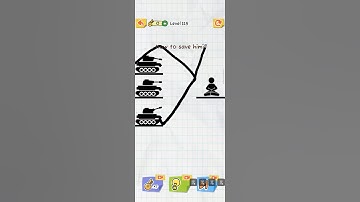 Draw 2 save level 115 #shorts #draw2save #game #tanks