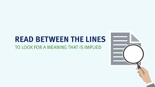 Read between the lines meaning | Learn the best English idioms