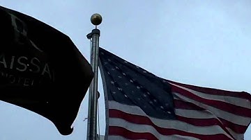 FlagDesk.com | Flags need retiring, but so do flagpole parts at Rennaisance Hotel, North Brook, IL