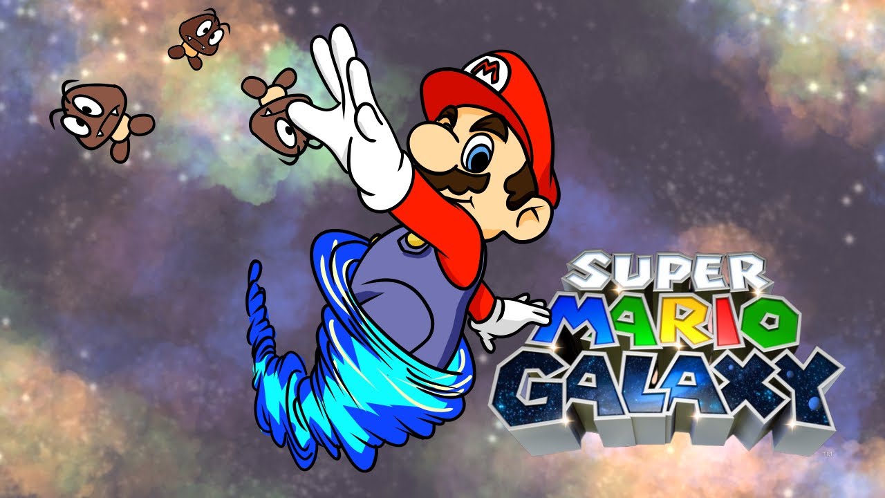 Крутите педали, чтобы выиграть в Super Mario Galaxy.