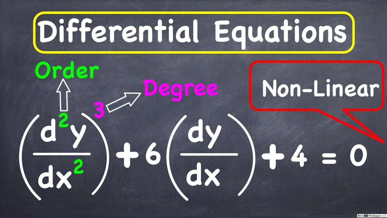 Order and Degree of Differential Equations with Examples