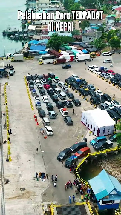 Pelabuhan RoRo TERPADAT di KEPRI. Roro Telaga Punggur #punggur #batam #kepri @drone-andalas