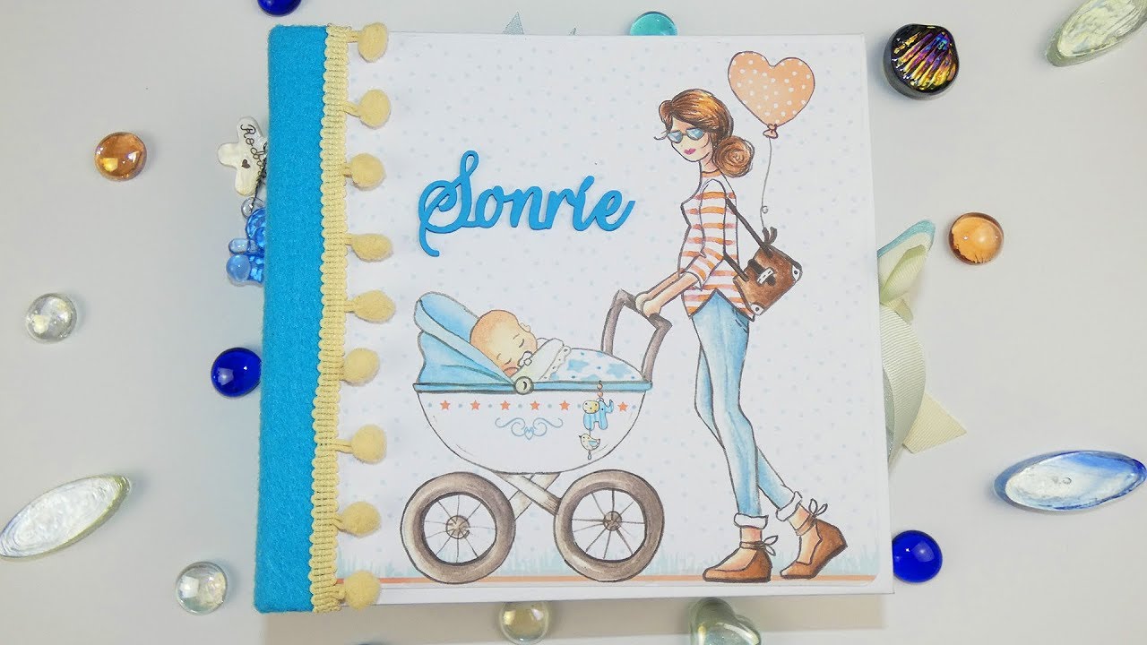 💙Álbum para bebé niño - Y por fin llegaste tú mi niño - Dayka Trade.💙