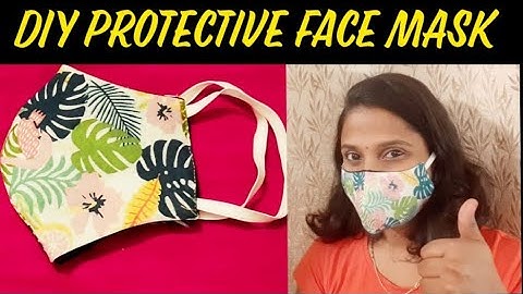 HOW TO SEW A THREE LAYER MASK | DIY Face mask 😷
