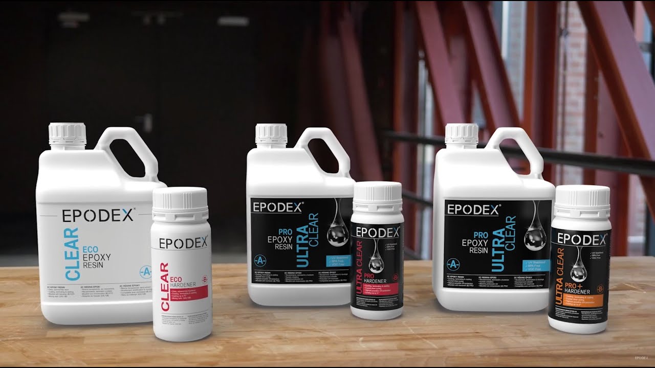 EPODEX epoxy resin Kits - Comparison between ECO, PRO, and PRO+
