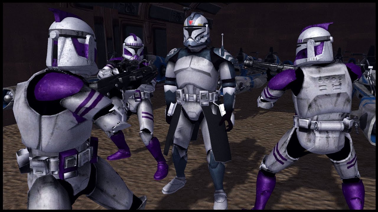 purple clone trooper