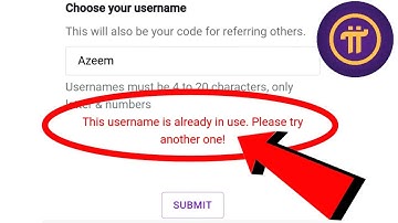 Pi Coin Fix This Username is already in use Problem Solve