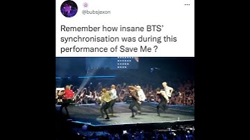 Remember how Insane BTS synchronisation was during this performance of save