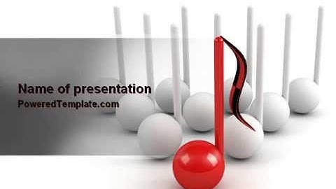 Musical Notes PowerPoint Template by PoweredTemplate.com