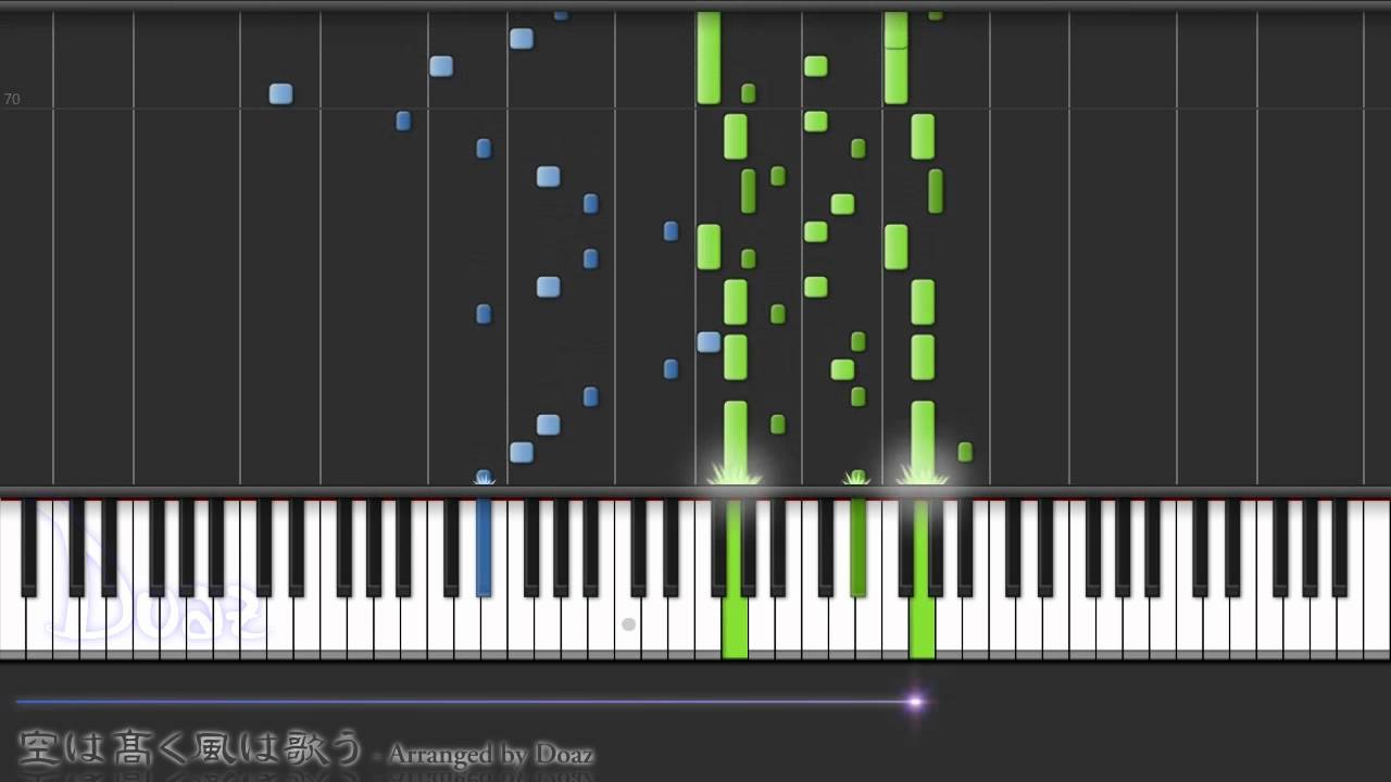 Synthesia Piano Sora Wa Takaku Kaze Wa Utau Fate Zero Ed 2 Youtube
