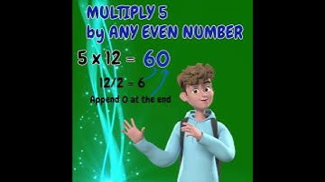 MULTIPLY 5 BY ANY EVEN NUMBER - Math Trick #shorts #short #shortvideo #shortsvideo