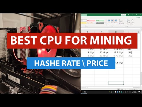 Best CPU for mining: comparison of AMD Ryzen, Intel Xeon, Intel Core. Hashe rates  prices.