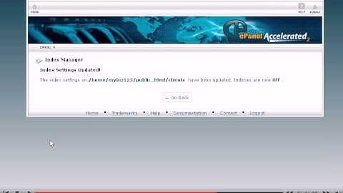 How to use the Index Manager in cPanel
