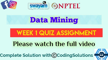 Data Mining | Week 1 Answers | NPTEL 2024 ||