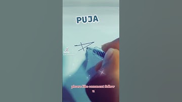 PUJARI PUJA SIGNATURE NAME PUJA#likecommentsubscribe #likecommentsubscribe #signature
