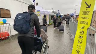 Convoi Aide Humanitaire À Medyka Conflit Ukraine Russie