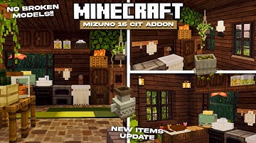 NEW UPDATE Mizuno 16 Craft CIT for MCPE/Minecraft Bedrock 1.21+ | Cottagecore Aesthetic Addon
