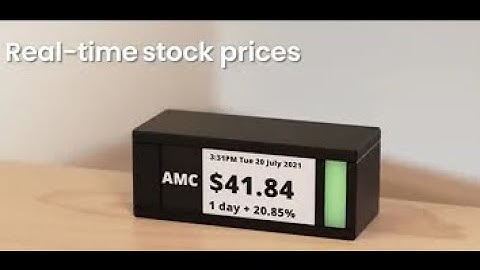 TICKRMETER : MONITOR YOUR STOCKS & CRYPTO WITH A PHYSICAL DESK TICKER | newgadgets