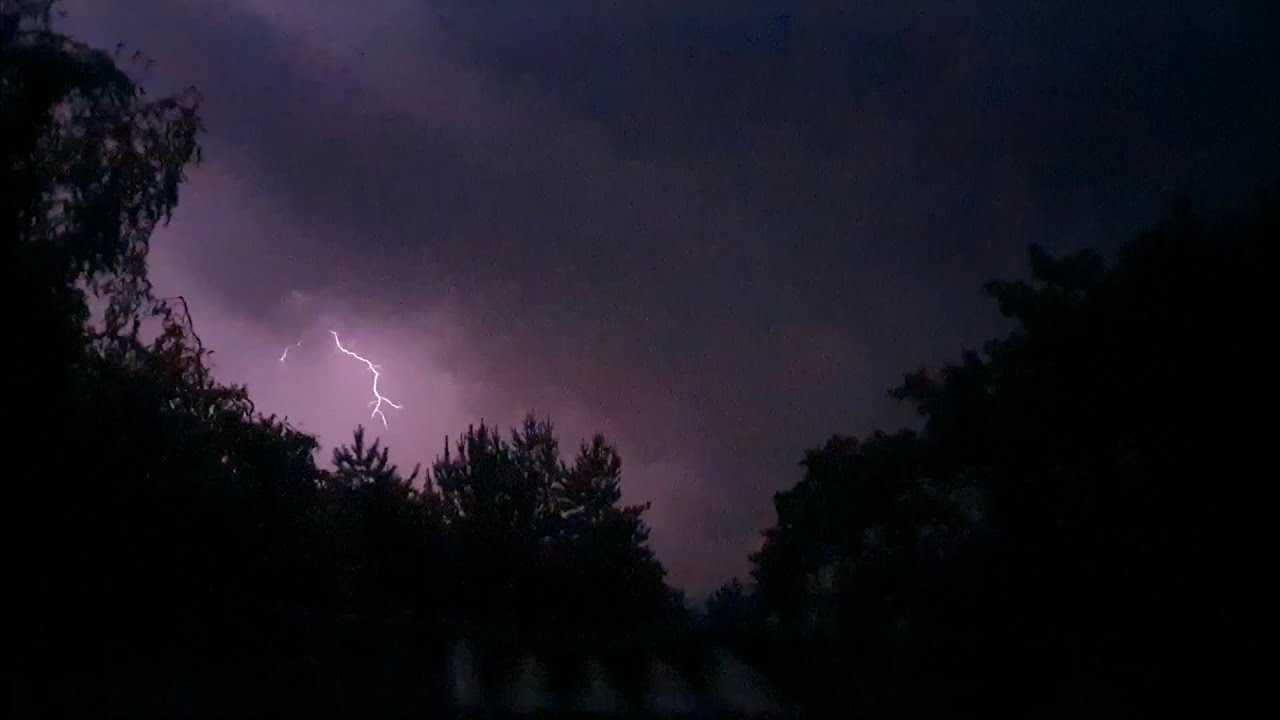 Storm with lots of lightning