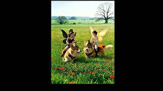A Woman And Her Corgi - K Drama Magic #corgilove #aiart #fairytalevibes #artstory #digitalchar