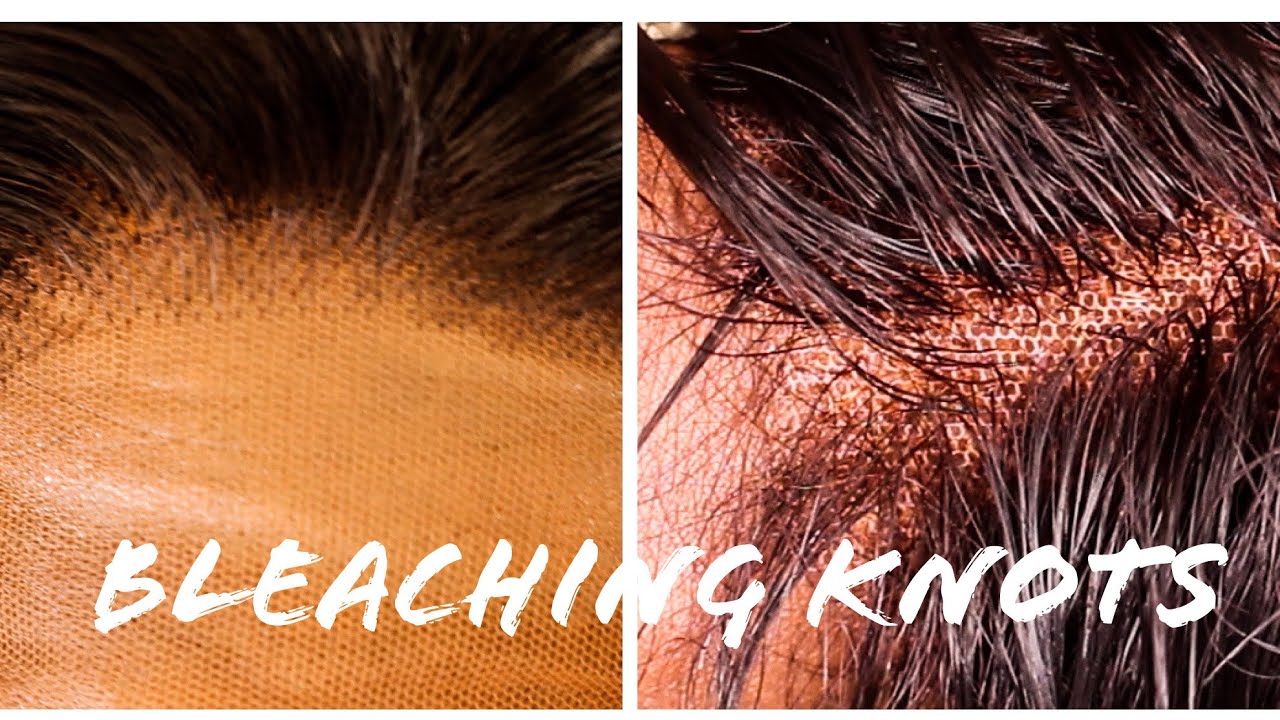 Bleaching Knots on Lace Wig YouTube