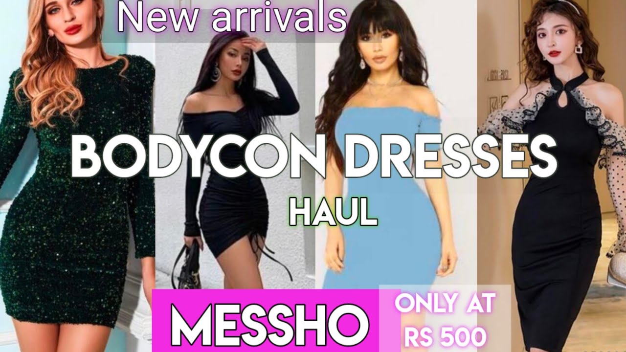 MEESHO se BODYCON DRESSES HAULSUMMER WEAR CLOTHING messho meeshohaul haul delhi jammu