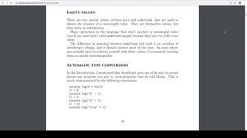 Eloquent JavaScript Read-Along - Values, Types, and Operators - 007 - Empty Values